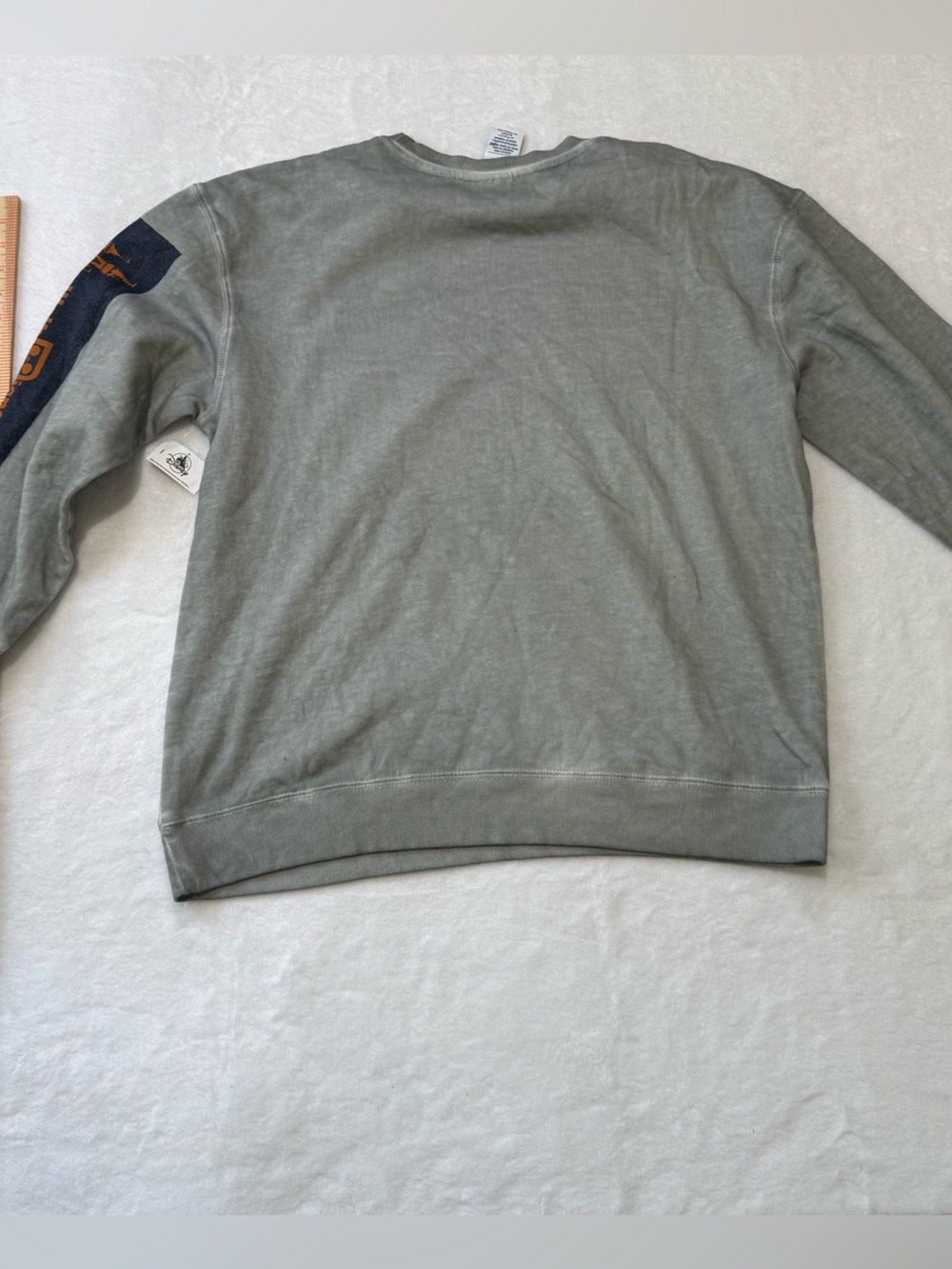 NWT Disney Sweatshirt Medium Grey Orange & Navy Walt Disney World Vintage Look - Picture 2 of 10
